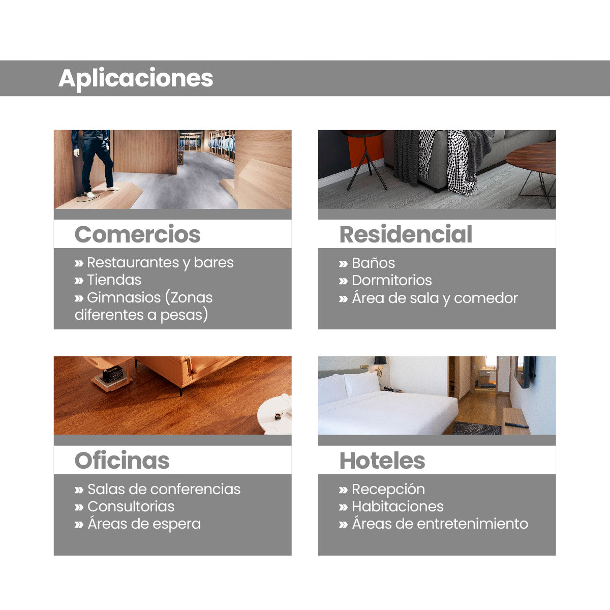 Piso Vinílico MÁRMOL ÉBANO AUTOADHERIBLE caja por 5.04 m2 (24 piezas) medidas 45.7x45.7 cm espesor 2 mm