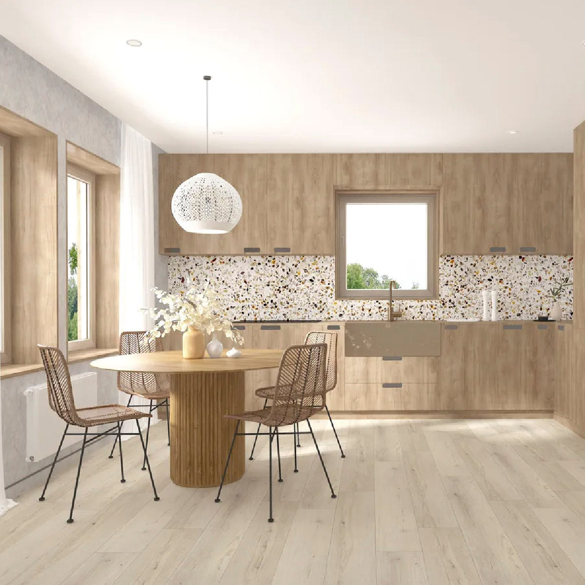 Piso Vinílico SPC SISTEMA CLICK MÁRFIL 5mm caja por 2.23 m2