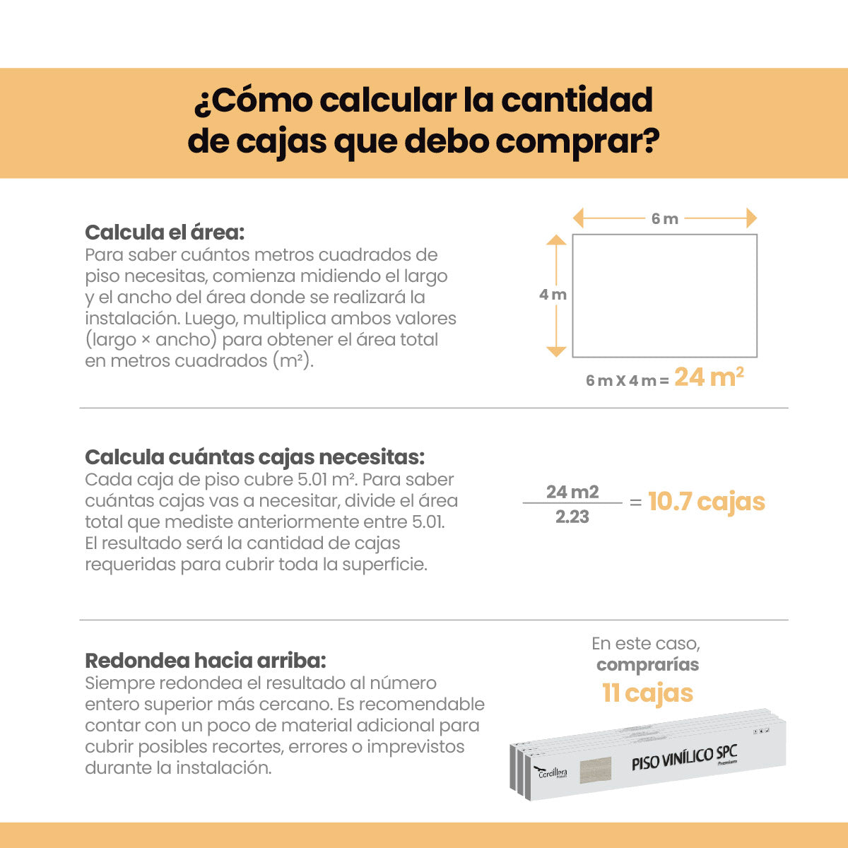 Piso Vinílico SPC SISTEMA CLICK MÁRFIL 5mm caja por 2.23 m2