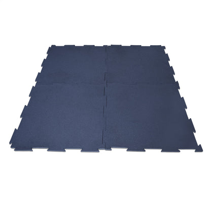 Piso de Caucho 50x50cm 7mm encastrable 1 m2 Azul