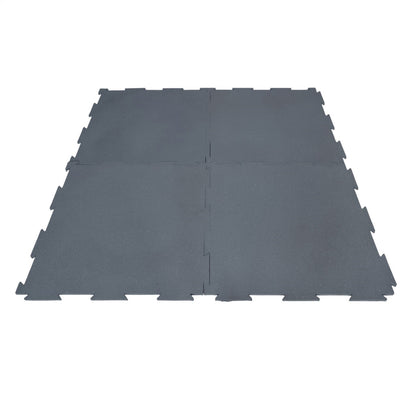 Piso de Caucho 50x50cm 7mm encastrable 1 m2 Gris