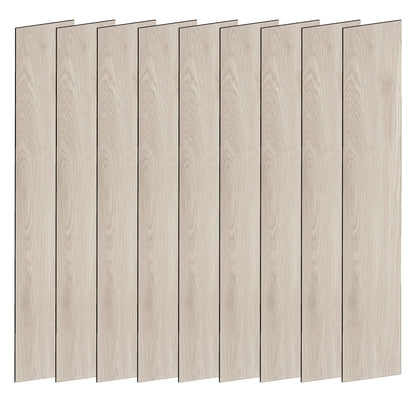 Piso Vinílico GRIS ARTICO AUTOADHERIBLE caja por 5.01 m2 (36 duelas) medidas 91.4x15.4 cm espesor 2 mm