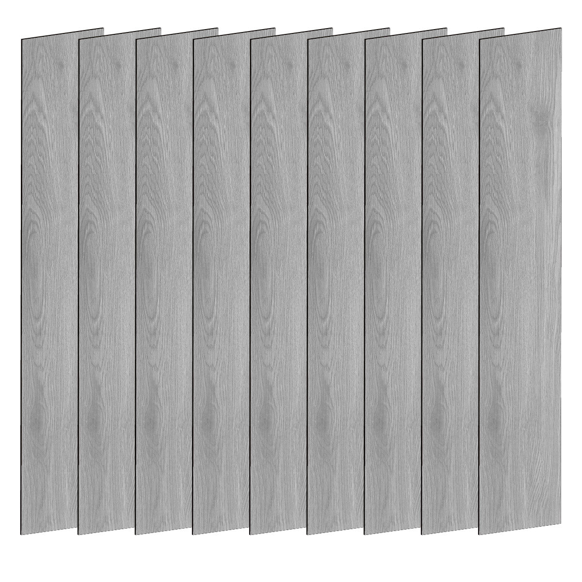 Piso Vinílico GRIS AUTOADHERIBLE caja por 5.01 m2 (36 duelas) medidas 91.4x15.4 cm espesor 2 mm