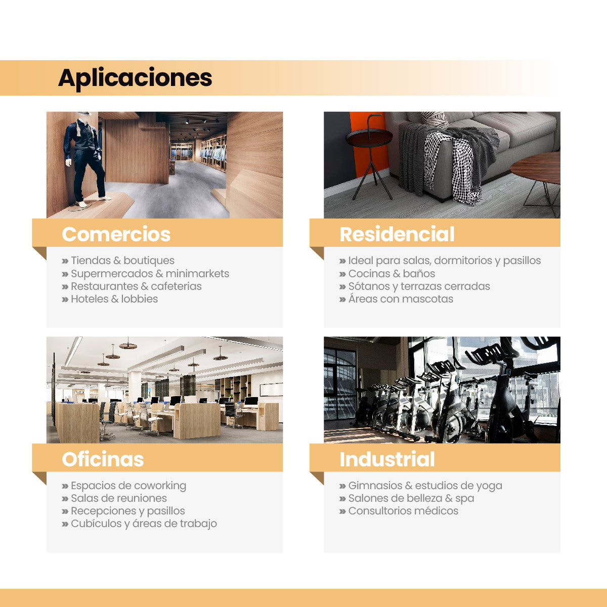 Piso Vinílico SPC SISTEMA CLICK MÁRFIL 5mm caja por 2.23 m2