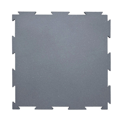 Piso de Caucho 50x50cm 7mm encastrable 1 m2 Gris
