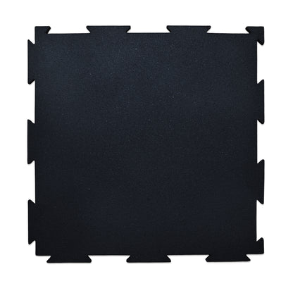 Piso de Caucho 50x50cm 7mm encastrable 1 m2 Negro