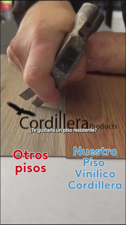 Piso Vinílico ROBLE MEDIO AUTOADHERIBLE caja por 5.01 m2 (36 duelas) medidas 91.4x15.4 cm espesor 2 mm